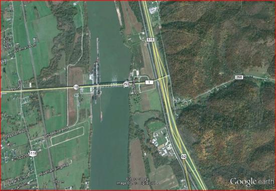 Greenup aerial view google earth