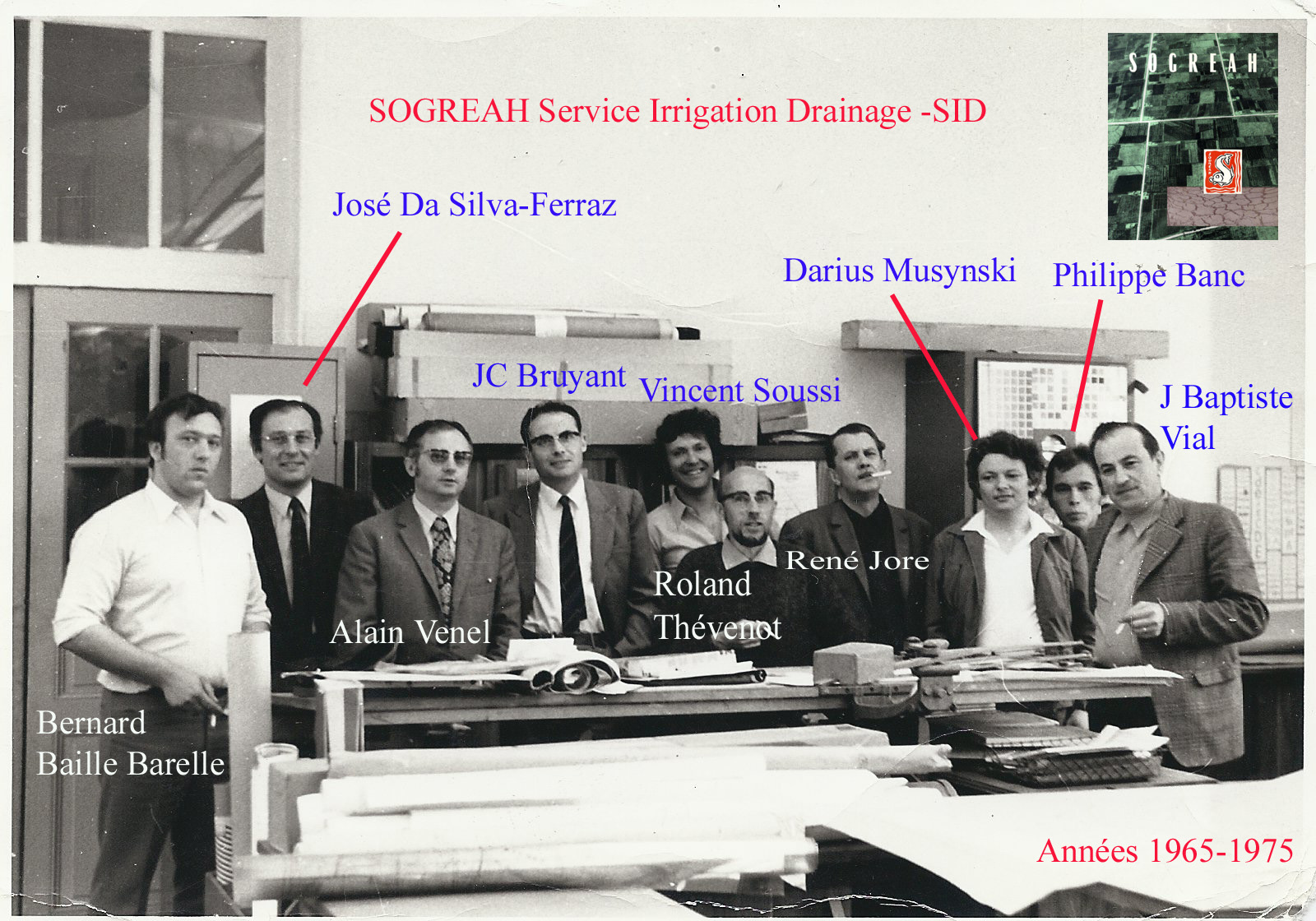 1965 equipe projet sogreah beauvert noms