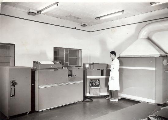 Sogreah salle informatique 1966