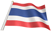 Thailand flag pole animated
