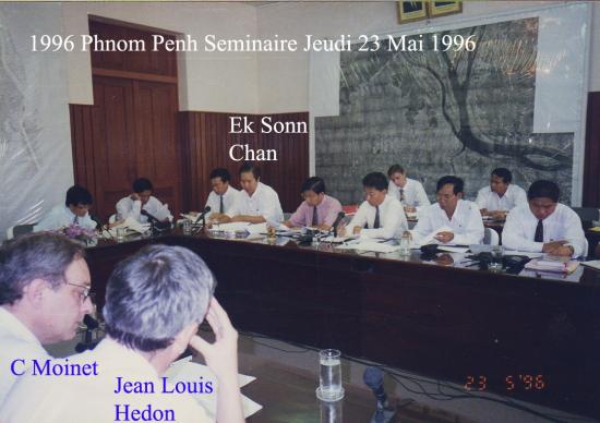 1996 Séminaire 23 mai Ek Sonn Chan CM Hedon