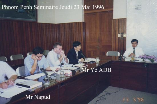 1996 Séminaire Jeudi 23 mai Napud ADB Yé