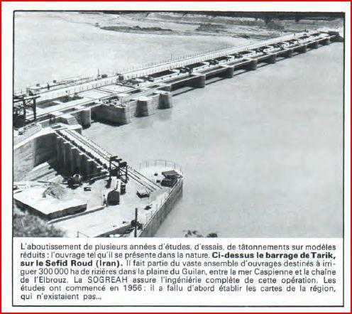LABO 1969 Barrage de Tarik Iran