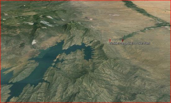 Turkwel Lake Landsat view