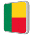 Benin flag icon animation