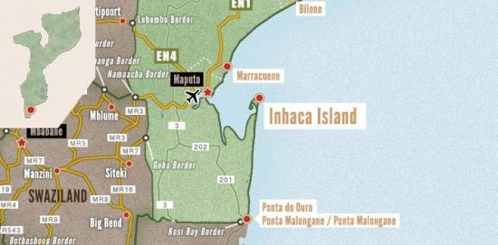 Carte inhaca island